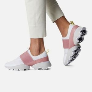 SOREL Kinetic Impact Strap Slip On Sneakers White Moonstone